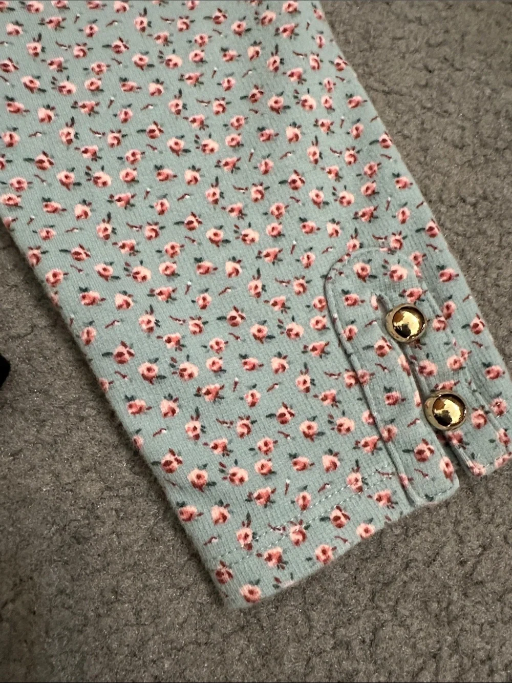 Janie and Jack Black Ponte Leggings & Light Teal Floral Ponte Leggings Set